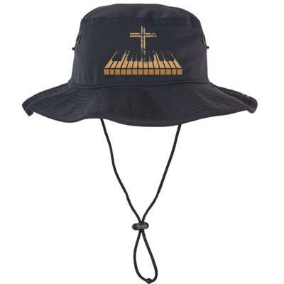 Funny Christian Band Musician Rock Music Piano Legacy Cool Fit Booney Bucket Hat