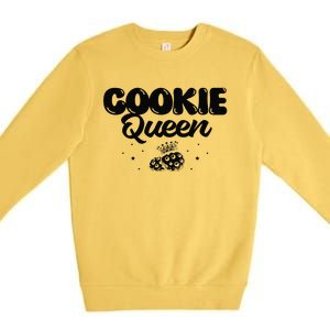 Funny Cookie Baking Design For Christmas Lovers Premium Crewneck Sweatshirt