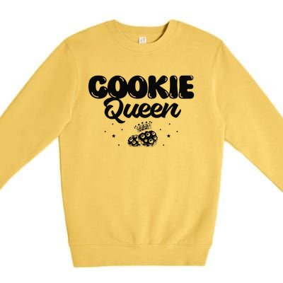 Funny Cookie Baking Design For Christmas Lovers Premium Crewneck Sweatshirt