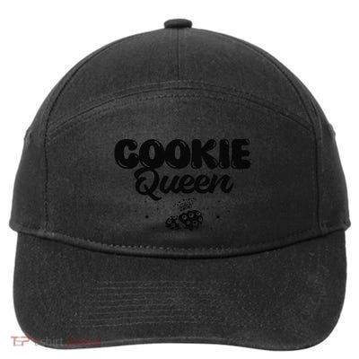 Funny Cookie Baking Design For Christmas Lovers 7-Panel Snapback Hat