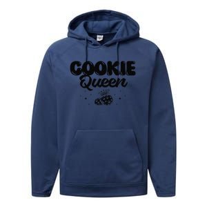 Funny Cookie Baking Design For Christmas Lovers Performance Fleece Hoodie