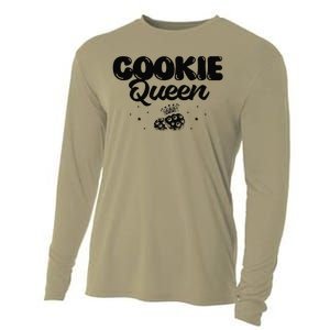 Funny Cookie Baking Design For Christmas Lovers Cooling Performance Long Sleeve Crew