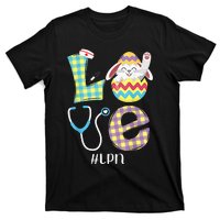 Funny Cute Bunny Love Licensed Practical Nurse Easter LPN T-Shirt