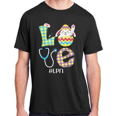 Funny Cute Bunny Love Licensed Practical Nurse Easter LPN Adult ChromaSoft Performance T-Shirt