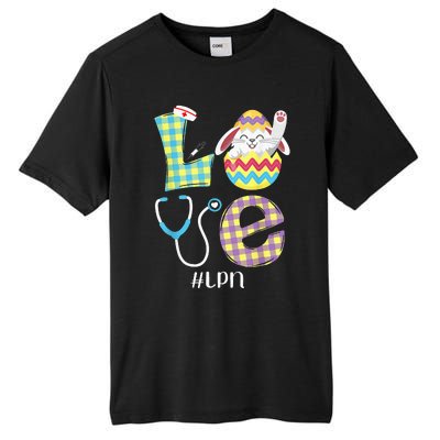 Funny Cute Bunny Love Licensed Practical Nurse Easter LPN Tall Fusion ChromaSoft Performance T-Shirt