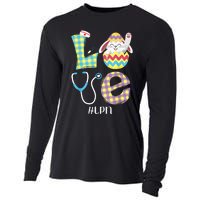 Funny Cute Bunny Love Licensed Practical Nurse Easter LPN Cooling Performance Long Sleeve Crew