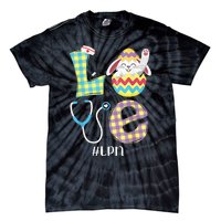 Funny Cute Bunny Love Licensed Practical Nurse Easter LPN Tie-Dye T-Shirt