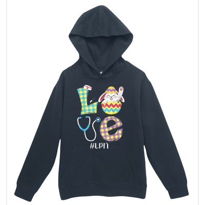 Funny Cute Bunny Love Licensed Practical Nurse Easter LPN Urban Pullover Hoodie