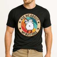 Funny Chicken Butt Design Ask Me About My Butthole Mom Dad Cute Gift Cooling Performance Crew T-Shirt