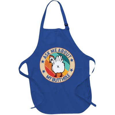 Funny Chicken Butt Design Ask Me About My Butthole Mom Dad Cute Gift Apron