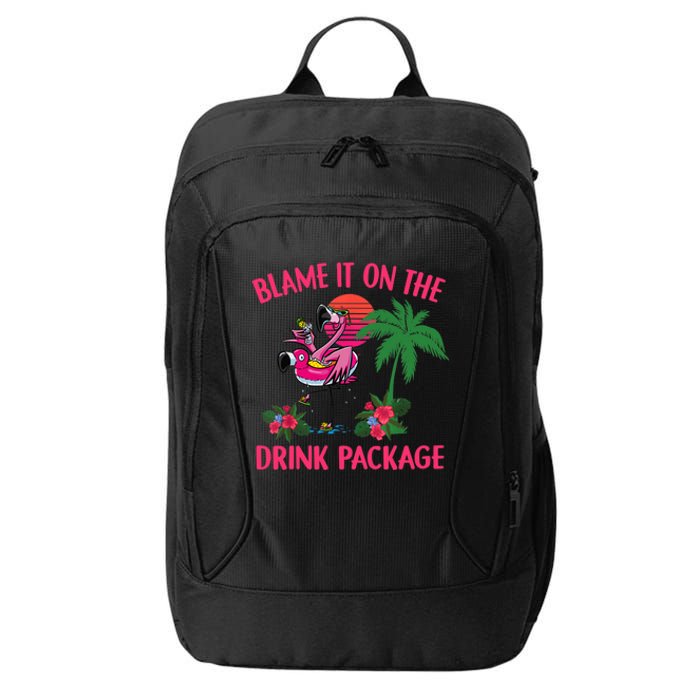 Flamingo Cruise Blame It on the Drink Package Drinking Booze City Backpack