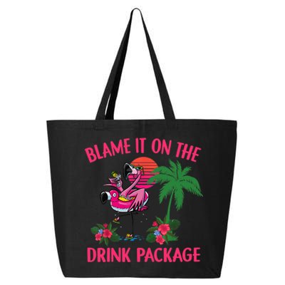 Flamingo Cruise Blame It on the Drink Package Drinking Booze 25L Jumbo Tote