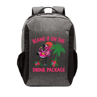 Flamingo Cruise Blame It on the Drink Package Drinking Booze Vector Backpack