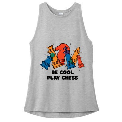 Funny Chess Be Cool Play Chess Ladies PosiCharge Tri-Blend Wicking Tank