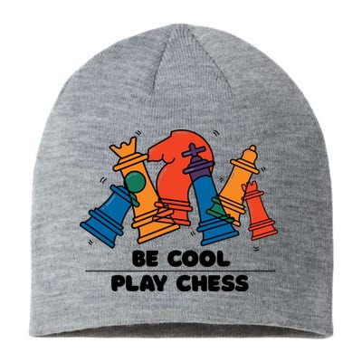 Funny Chess Be Cool Play Chess Sustainable Beanie