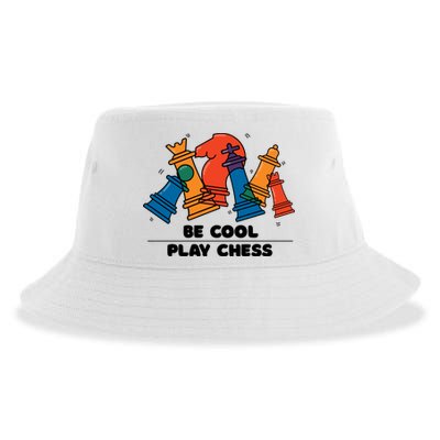 Funny Chess Be Cool Play Chess Sustainable Bucket Hat