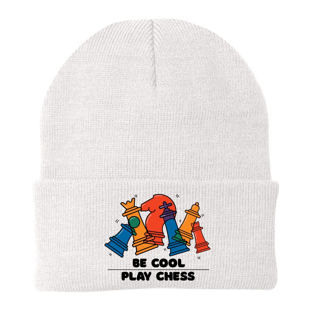 Funny Chess Be Cool Play Chess Beanie