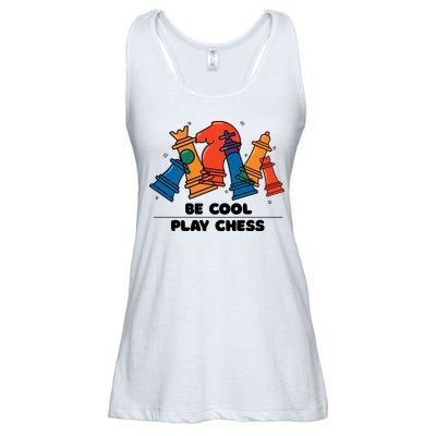 Funny Chess Be Cool Play Chess Ladies Essential Flowy Tank