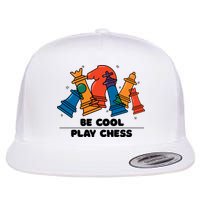 Funny Chess Be Cool Play Chess Flat Bill Trucker Hat