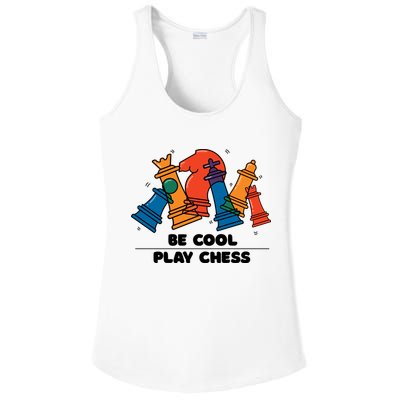 Funny Chess Be Cool Play Chess Ladies PosiCharge Competitor Racerback Tank