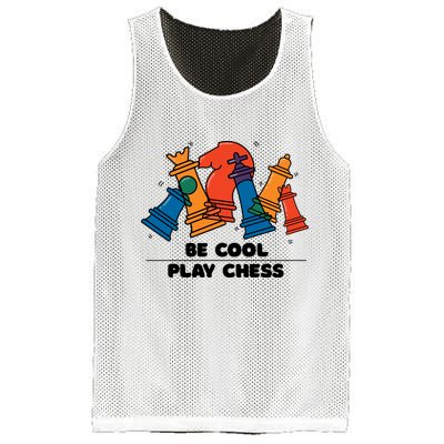 Funny Chess Be Cool Play Chess Mesh Reversible Basketball Jersey Tank
