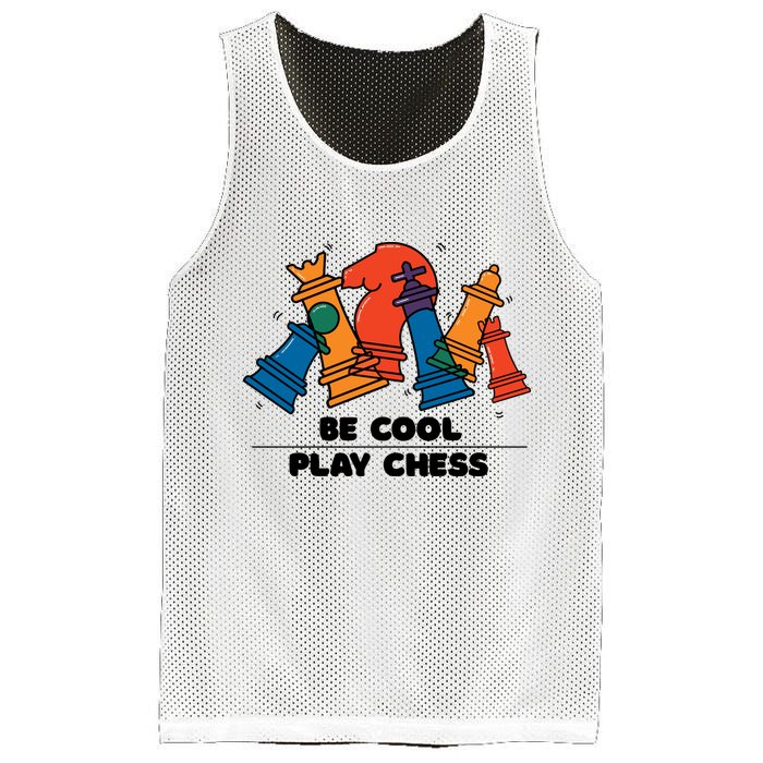Funny Chess Be Cool Play Chess Mesh Reversible Basketball Jersey Tank