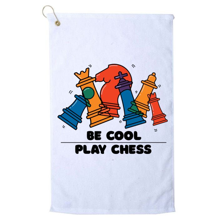 Funny Chess Be Cool Play Chess Golf Towel