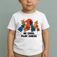 Funny Chess Be Cool Play Chess Toddler T-Shirt