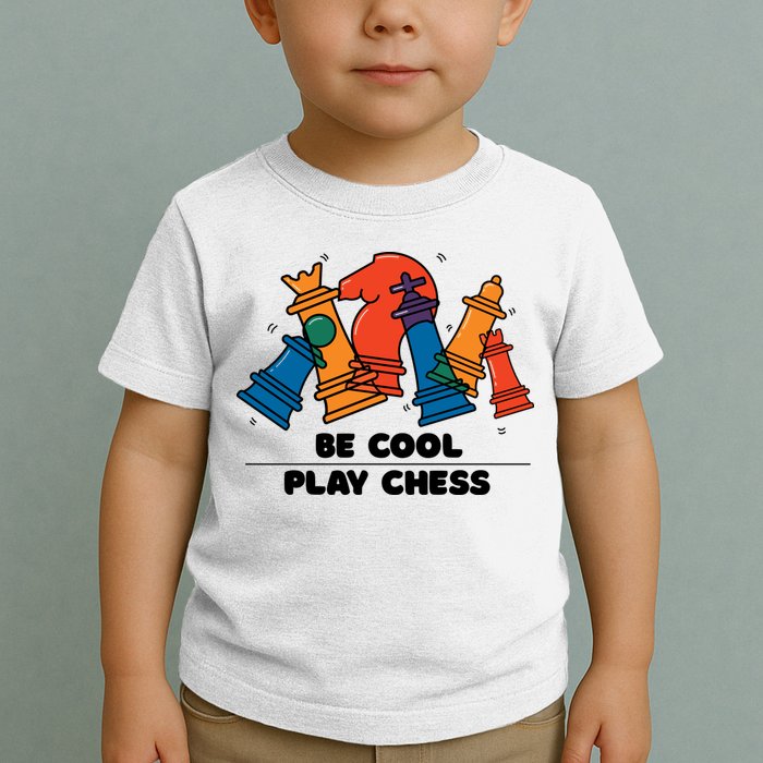 Funny Chess Be Cool Play Chess Toddler T-Shirt