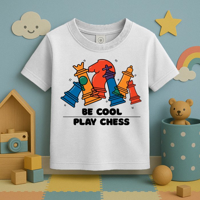 Funny Chess Be Cool Play Chess Toddler T-Shirt