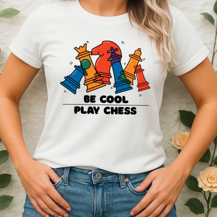 Funny Chess Be Cool Play Chess Womens T-Shirt