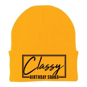 Funny Classy Birthday Squad Matching Group Shirts Knit Cap Winter Beanie