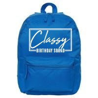 Funny Classy Birthday Squad Matching Group Shirts 16 in Basic Backpack