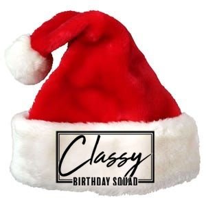 Funny Classy Birthday Squad Matching Group Shirts Premium Christmas Santa Hat