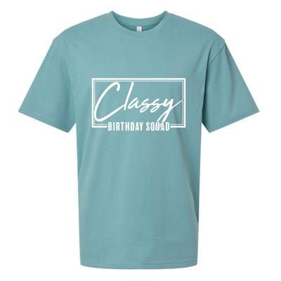 Funny Classy Birthday Squad Matching Group Shirts Sueded Cloud Jersey T-Shirt