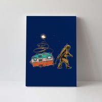 Funny Camping Bigfoot Light Christmas Tree Gifts Xmas Idea Canvas