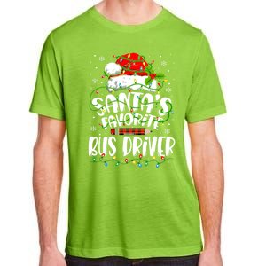 Funny Christmas Bus Driver Santa Favorite Bus Driver Adult ChromaSoft Performance T-Shirt