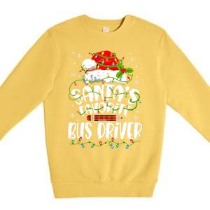 Funny Christmas Bus Driver Santa Favorite Bus Driver Premium Crewneck Sweatshirt