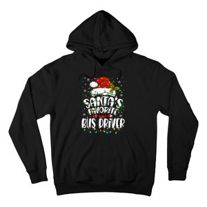 Funny Christmas Bus Driver Santa Favorite Bus Driver Hoodie