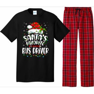 Funny Christmas Bus Driver Santa Favorite Bus Driver Pajama Set