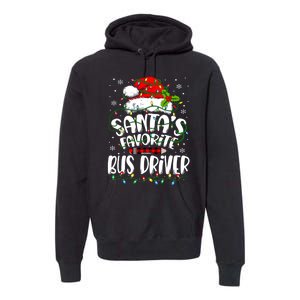 Funny Christmas Bus Driver Santa Favorite Bus Driver Premium Hoodie