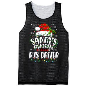 Funny Christmas Bus Driver Santa Favorite Bus Driver Mesh Reversible Basketball Jersey Tank