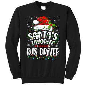 Funny Christmas Bus Driver Santa Favorite Bus Driver Tall Sweatshirt