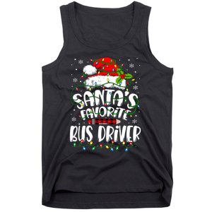 Funny Christmas Bus Driver Santa Favorite Bus Driver Tank Top