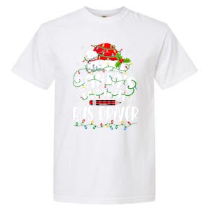 Funny Christmas Bus Driver Santa Favorite Bus Driver Garment-Dyed Heavyweight T-Shirt