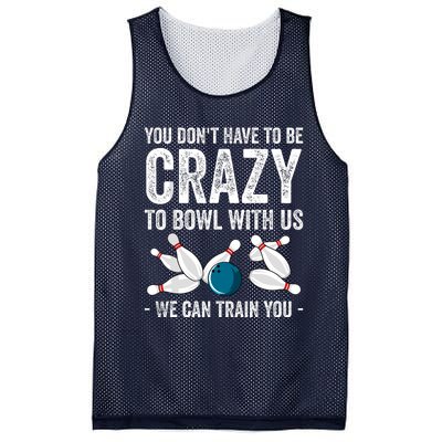 Funny Crazy Bowling Gift Bowlers Ten Pin Players Mesh Reversible Basketball Jersey Tank