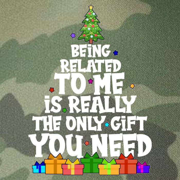 Funny Christmas Being Related To Me Is Really The Only Gift You Need Legacy Tie Dye Trucker Hat
