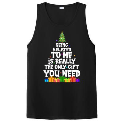 Funny Christmas Being Related To Me Is Really The Only Gift You Need PosiCharge Competitor Tank