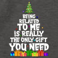 Funny Christmas Being Related To Me Is Really The Only Gift You Need Vector Backpack