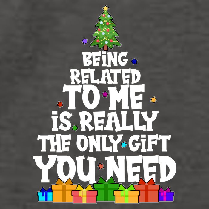 Funny Christmas Being Related To Me Is Really The Only Gift You Need Vector Backpack